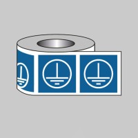 Earth Labels - Blue