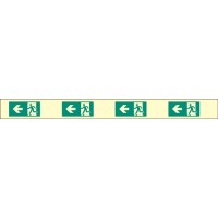 Fire Exit Marking Strip - Left - Photoluminescent