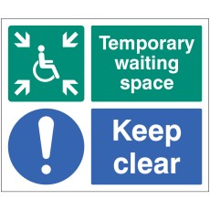 Temporary Waiting Space Keep Clear