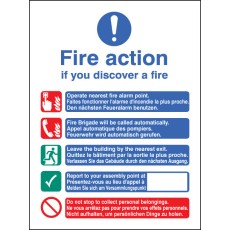 Multi-lingual Fire Action Manual No Lift