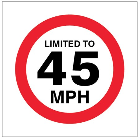 Limited to 45mph