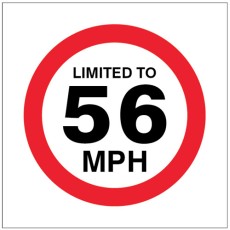 Limited to 56mph
