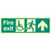 Disabled Fire Exit - Arrow Up / Straight On