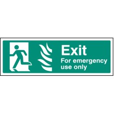 HTM Exit for Emergency Use Only - Left