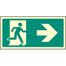 Intermediate Fire Exit Marker - Arrow Right