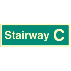 Stairway C - Stairway Dwelling ID Signs