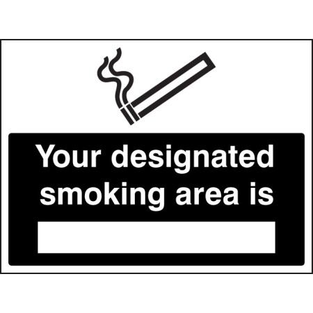 Your Designated Smoking Area Is (White / Black)