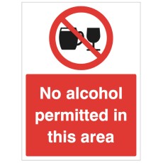 No Alcohol Permitted in this Area