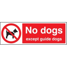 No Dogs Except Guide Dogs