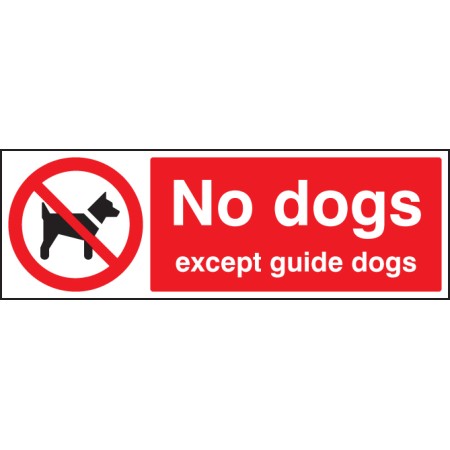 No Dogs Except Guide Dogs