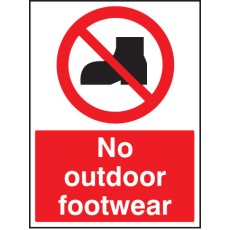No Outdoor Footwear