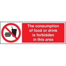 Consumption of Food Or Drink Is Forbidden in this Area