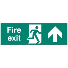 Double Sided Large Fire Exit - Up / Straight On