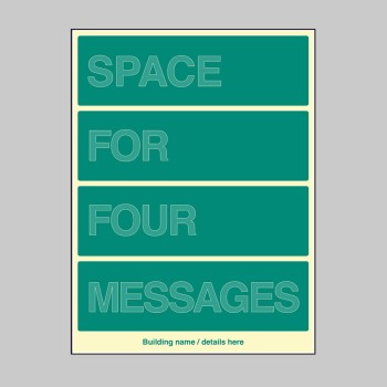 Custom Floor Level ID Board (Space for four) Custom Floor Level ID Board (Space for four)