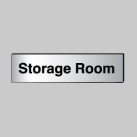 Storage Room - Engraved - Aluminium / Brass Effect