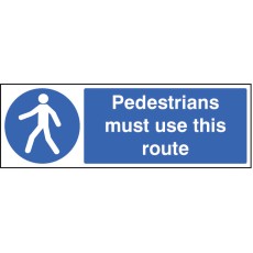 Pedestrians Must Use this Route