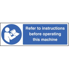 Refer to Instructions Before Operating this Machine