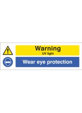 Warning - UV Light Wear Eye Protection