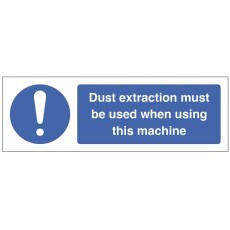 Dust Extraction must be used when using this Machine