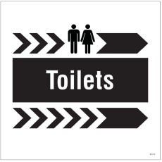 Toilets: Arrow Right - Add a Logo - Site Saver