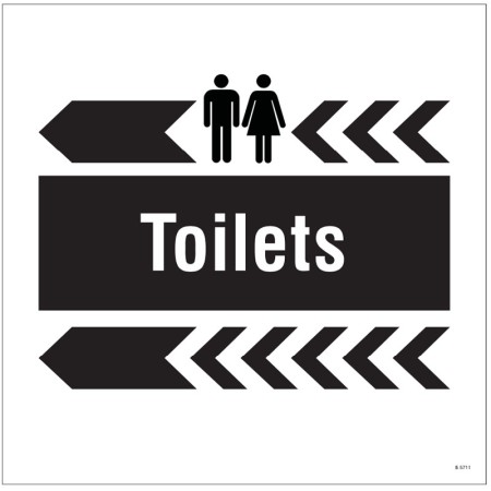 Toilets: Arrow Left - Add a Logo - Site Saver