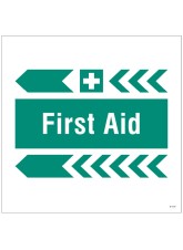 First Aid - Arrow Left - Site Saver Sign