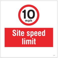 10mph Site Speed Limit - Add a Logo - Site Saver