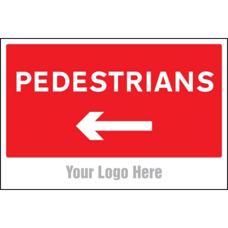 Pedestrians: Arrow Left - Add a Logo - Site Saver