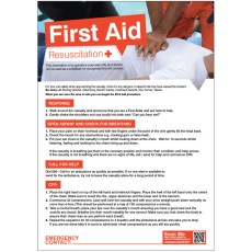 First Aid Emergency Resuscitation - Poster