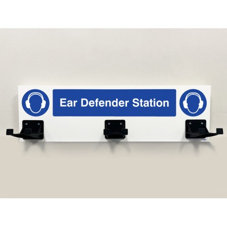 Ear Defender PPE Station - 3 Hooks