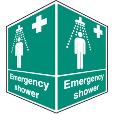 Emergency Shower - Projecting Sign