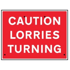 Re-Flex Sign - Caution - Lorries Turning
