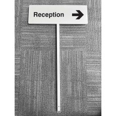 Reception Right - Verge Sign c/w 800mm Post
