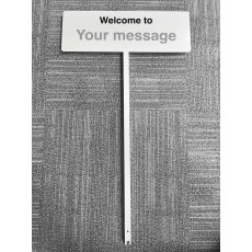 Welcome to (Your Message) Verge Sign
