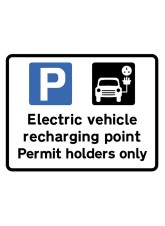 Electric Vehicle Recharging Point - Permit Holders Only - Class R2 - Permanent