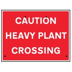 Re-Flex Sign - Caution - Heavy Plant Crossing