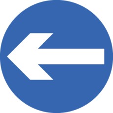 Direction Arrow Left / Right - Class R2 - Permanent 
