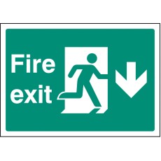 A4 Fire Exit Down