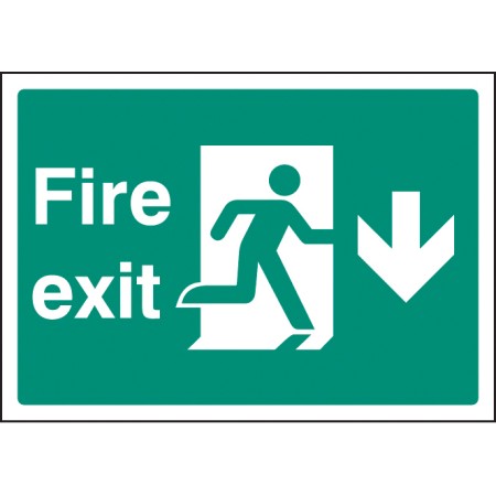 A4 Fire Exit Down