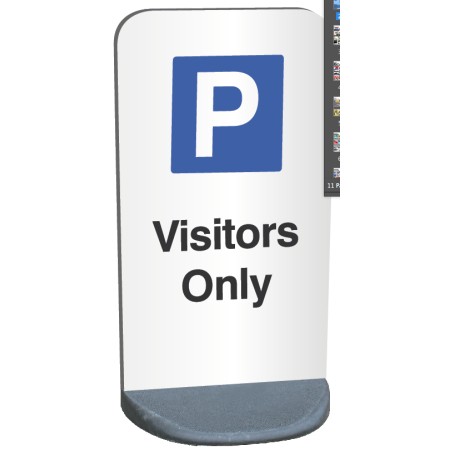 Temporary Sign - Visitors Parking Only