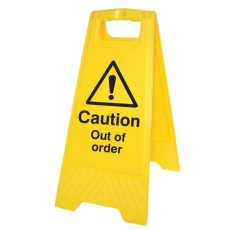 Caution - Out of Order - Self Standing Folding Sign
