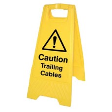 Caution - Trailing Cables (Free-Standing Floor Sign)