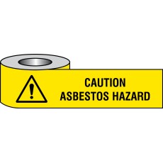 Caution - Asbestos Hazard Barrier Tape - 75mm x 250m