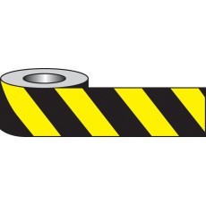 Self Adhesive Hazard Tape - 33m x 50mm - Black / yellow
