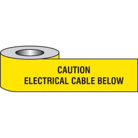 Caution - Electrical Cable Below Underground Tape