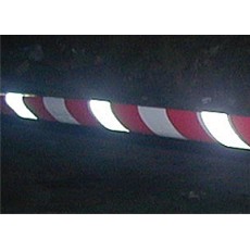 Red & White Non-adhesive Reflective Barrier Tape - 75mm x 250m