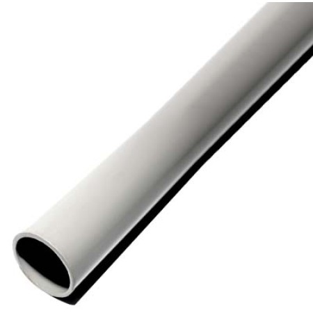 2.5m x 76mm Grey Galvanised Steel Pole