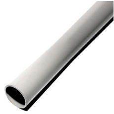 2.5m x 50mm Grey Galvanised Steel Pole