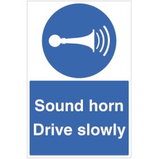 Sound Horn Drive Slowly - Floor Graphic