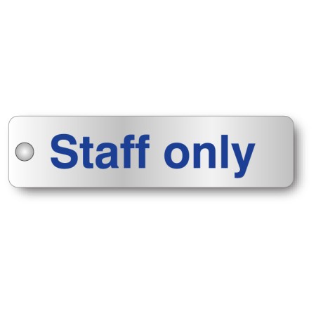 Staff Only - Visual Impact - Aluminium Door Sign